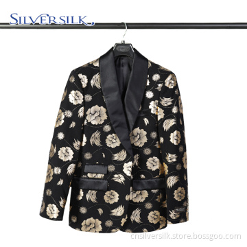 Shawl collar Polyester party wear clothes men suit